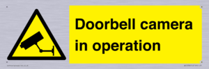 Doorbell camera in operation
